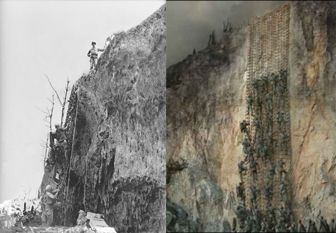 Maeda Escarpment in movie vs real